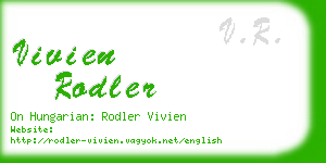 vivien rodler business card